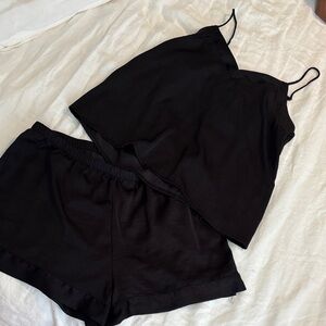 Stars Above Black Pajama Set